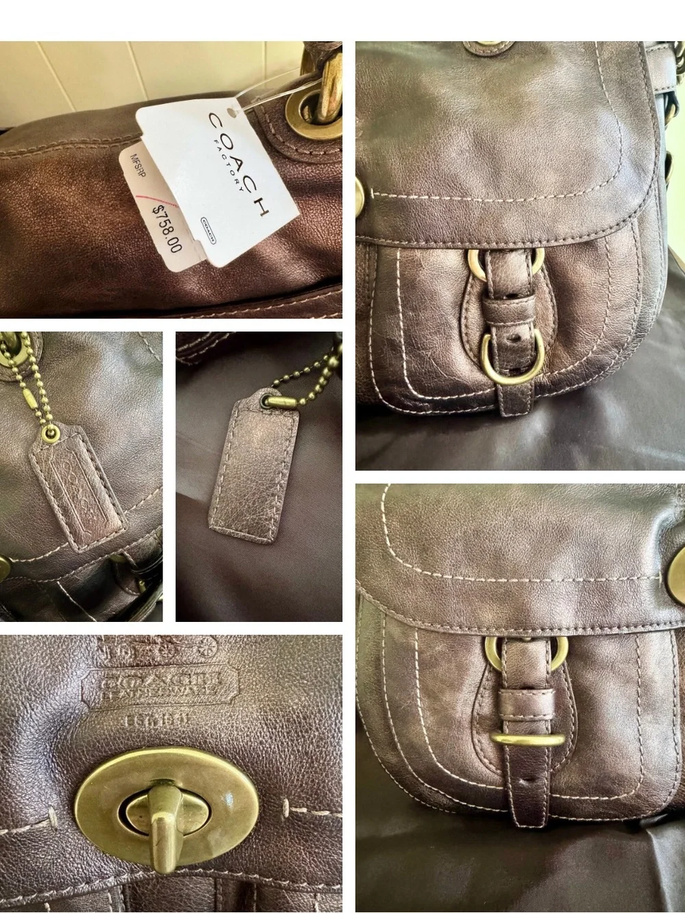 Coach Legacy Garcia Hobo Metallic Bronze  - RARE NWT Style 12655 - 2008
